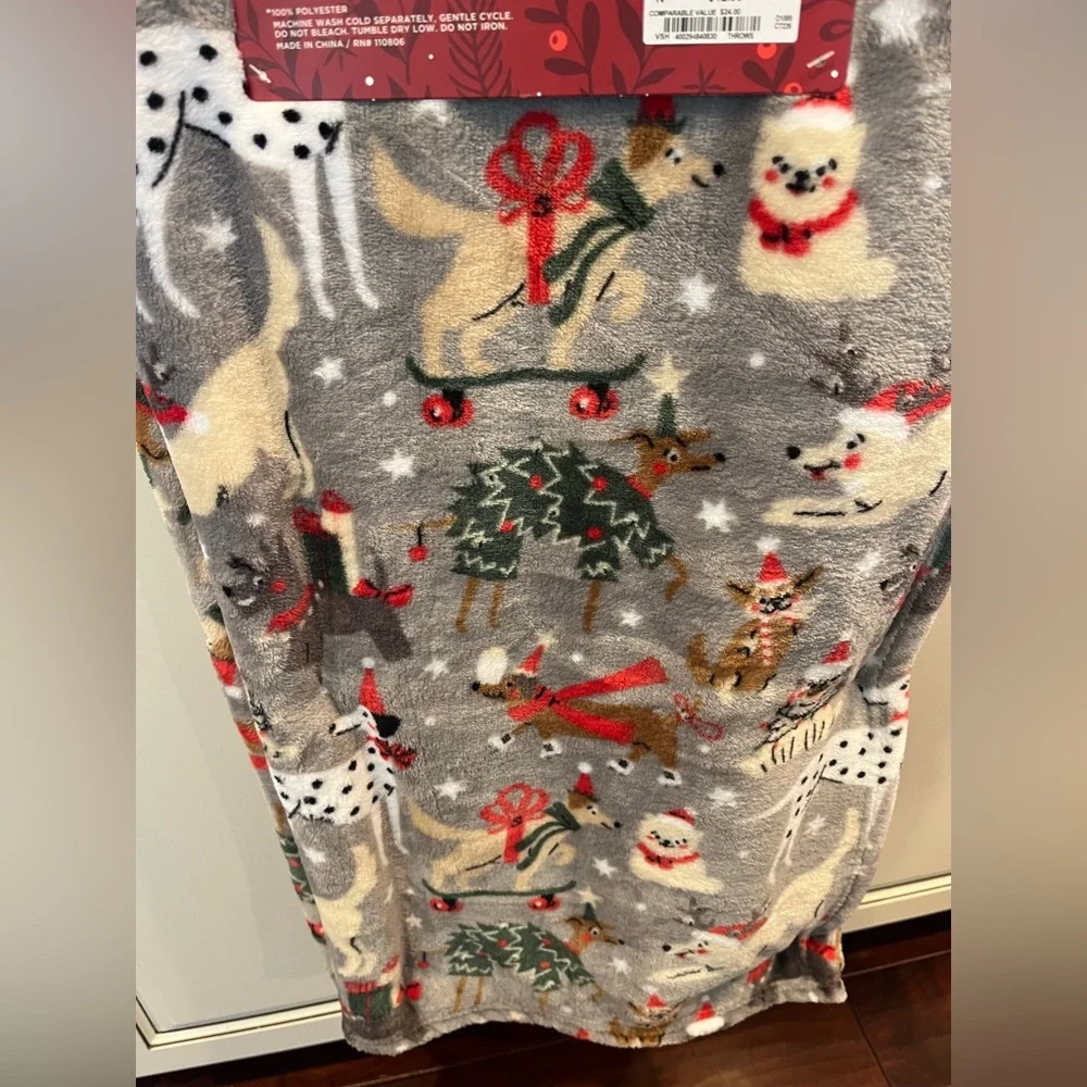 Christmas Dog Blanket/Throw